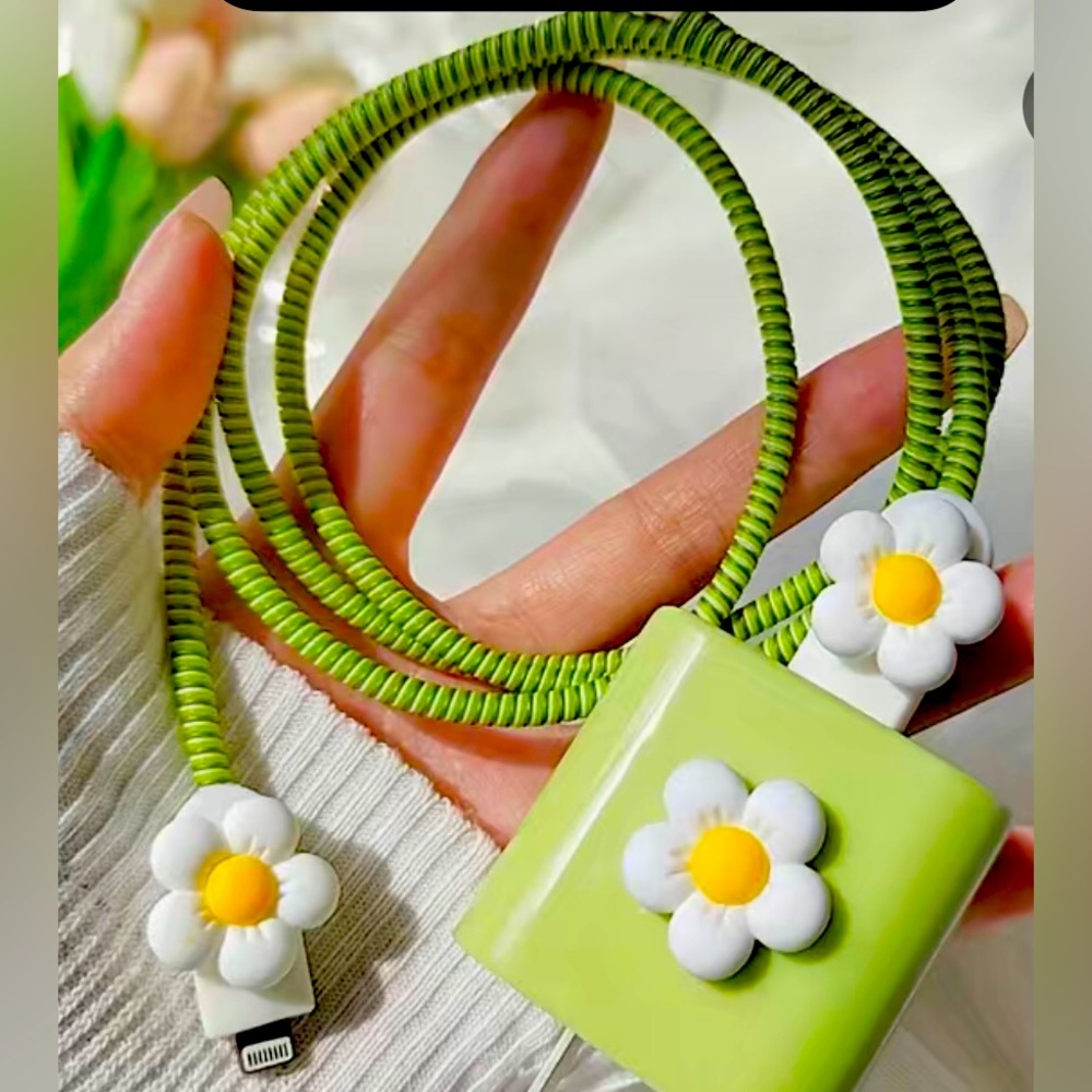 Power adapter and cable protector